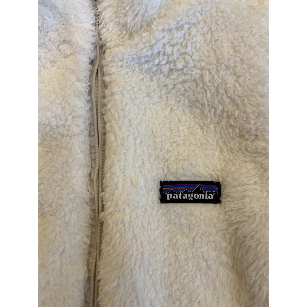 Patagonia Women's Fleece Vest Cream Sleeveless‎ Full Zip Outdoor Layering